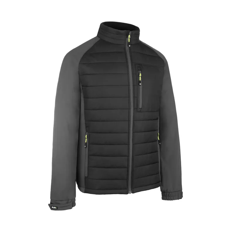 Beeswift Flex Workwear Padded Jacket — Black/Grey